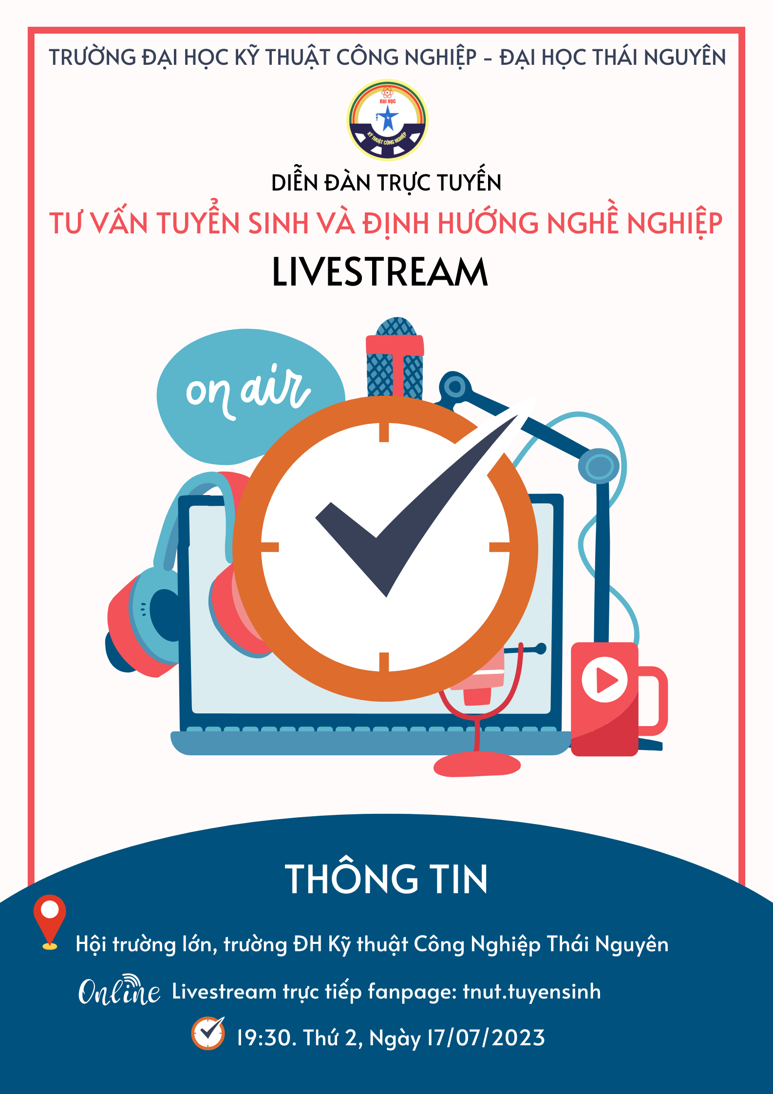 Diễn Đàn Tư Vấn Tuyển Sinh & Định Hướng Nghề 2023 Do Trường Đại Học Kỹ Thuật Công Nghiệp – Đại học Thái Nguyên Tổ Chức
