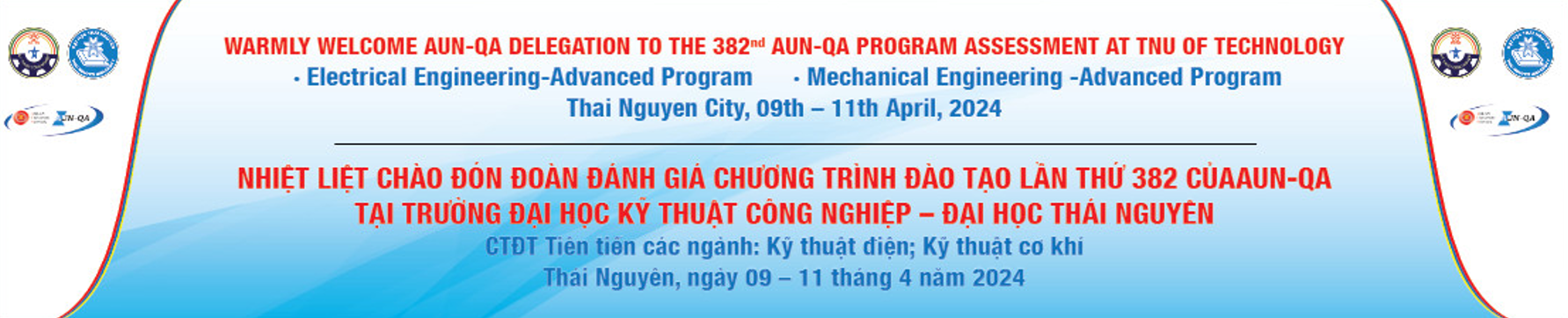 Chào mừng đoàn đánh giá ngoài Chương trình Đào tạo lần thứ 382 của AUN-QA