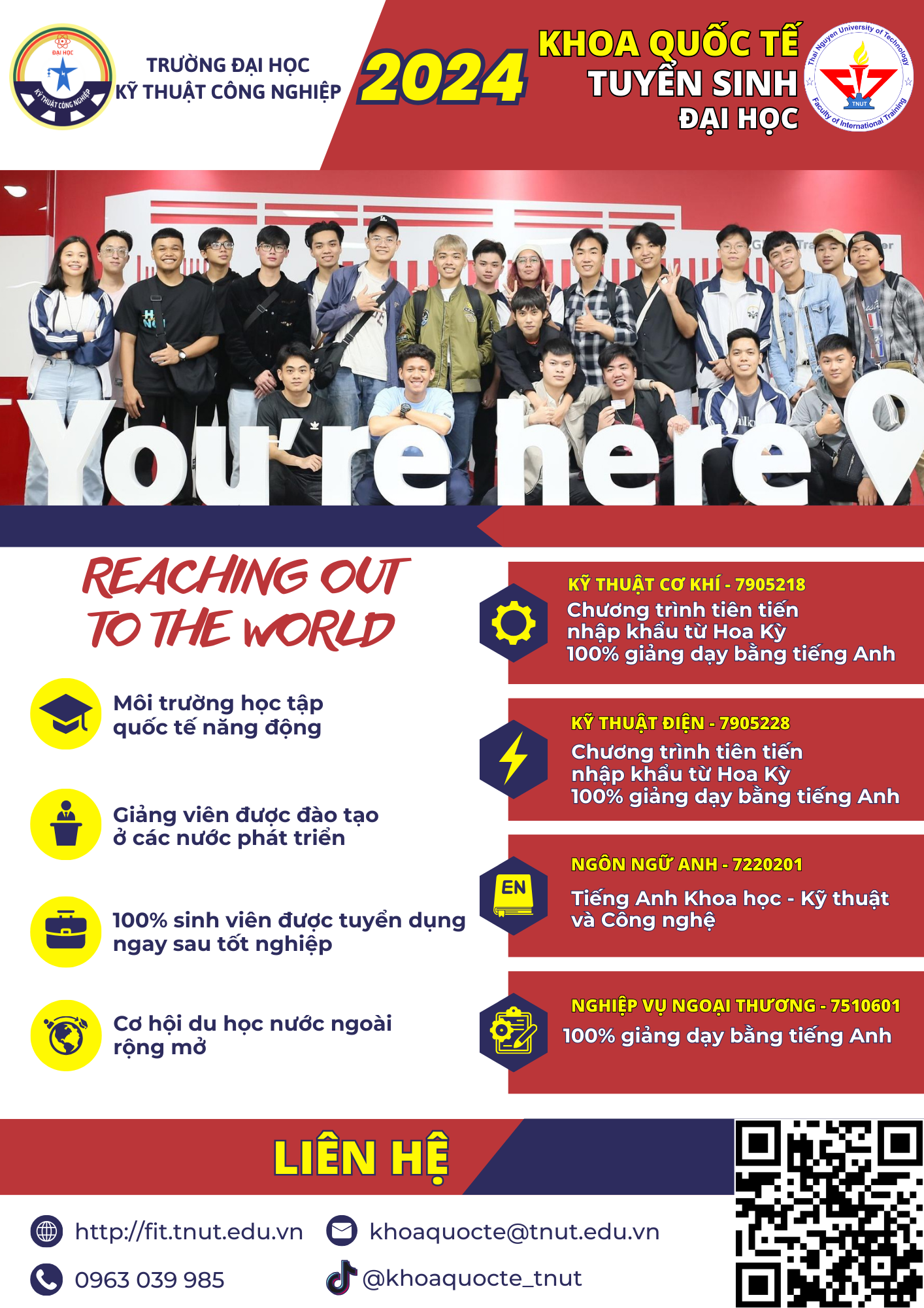 Hướng dẫn xét tuyển đại học năm 2024 tại trường Đại học Kỹ thuật Công nghiệp