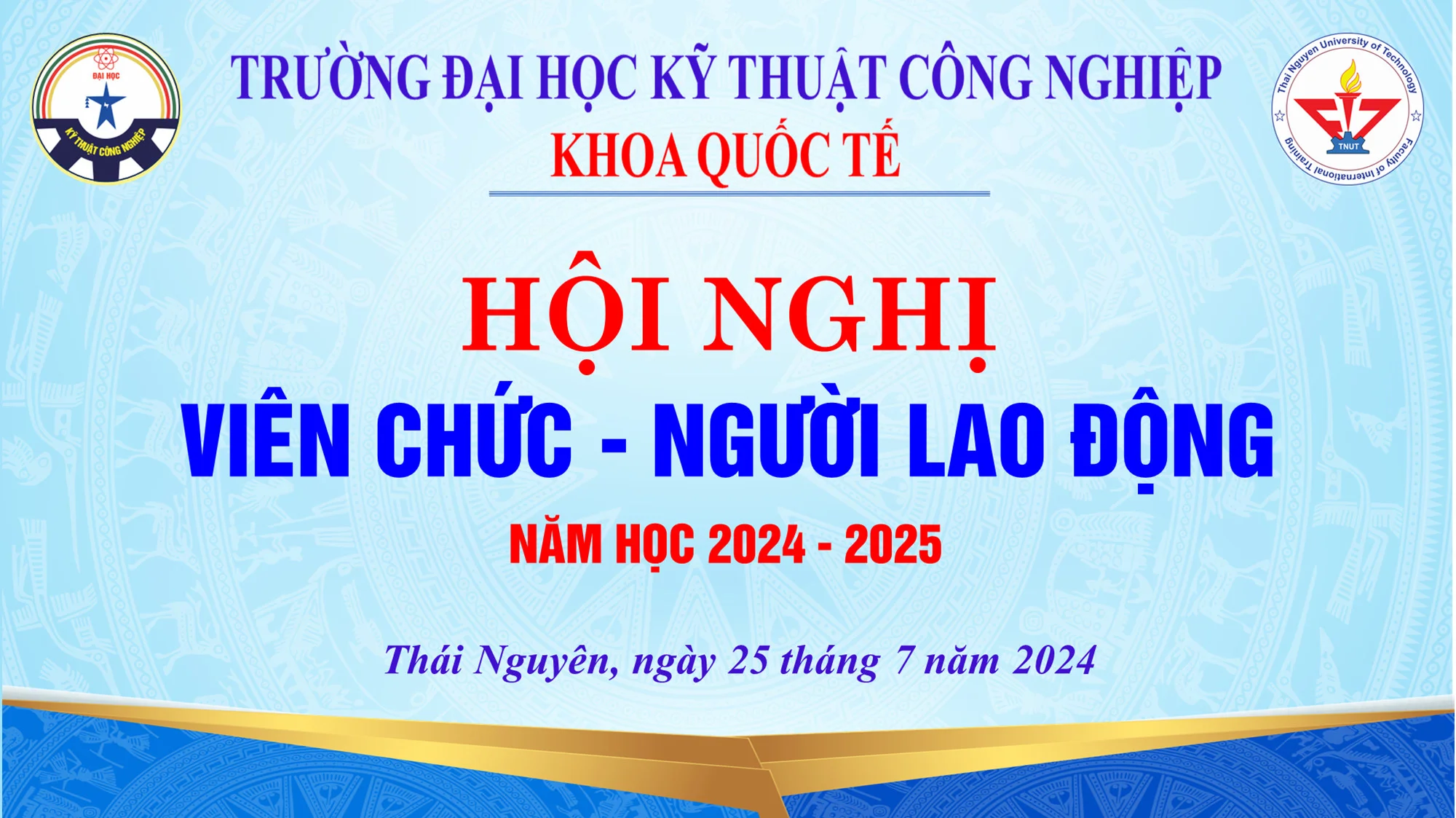 Hội nghị viên chức người lao động khoa Quốc tế năm học 2024-2025