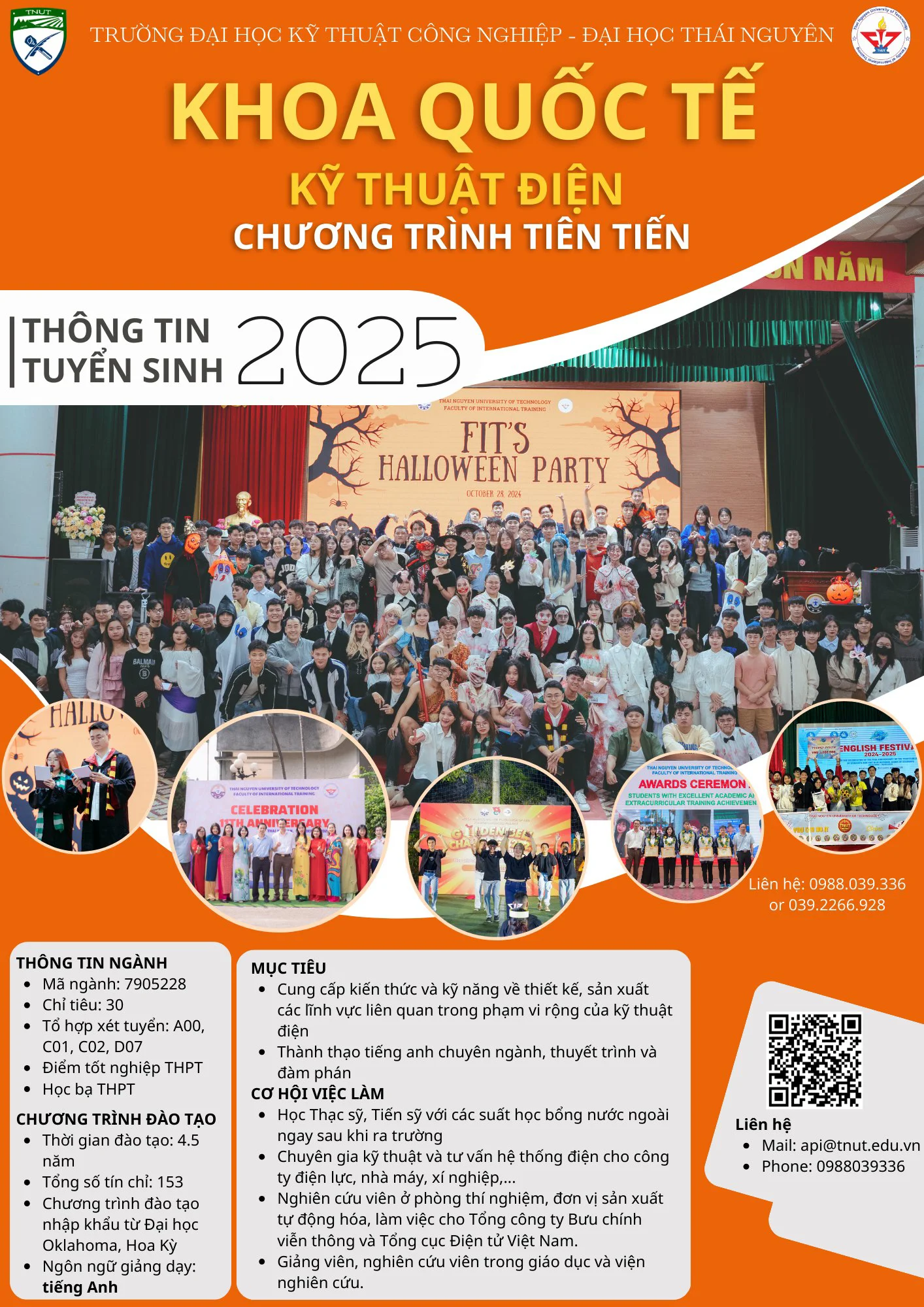 TUYỂN SINH 2025: NGÀNH KỸ THUẬT ĐIỆN - CHƯƠNG TRÌNH TIÊN TIẾN